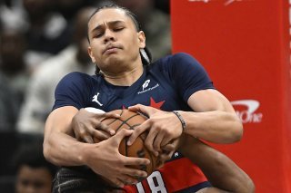 L'apprentissage est rude pour Kyshawn George en NBA (archives). KEYSTONE/AP/John McDonnell